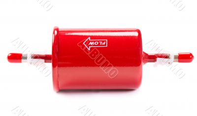 New red car fuel filter New red car fuel filter