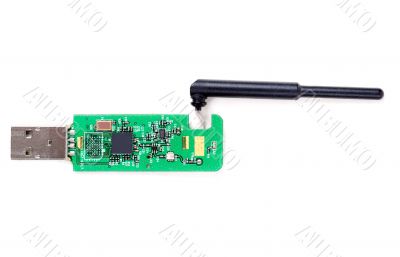 Bluetooth module isolated on white