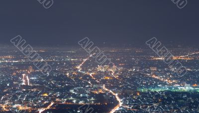 view the city at night