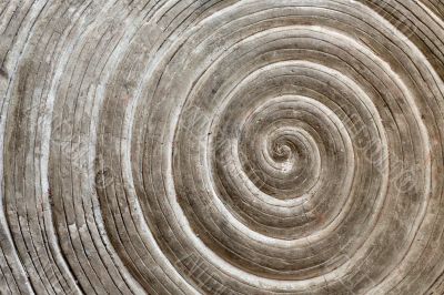 relief pattern on a stone in the form of a spiral