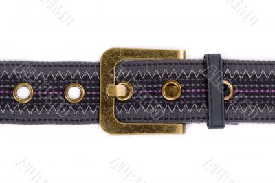 fashion fabric belt with metal buckle