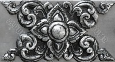 simple ornament, minted in silver simple ornament, minted in silver