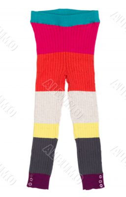 Children`s knitted trousers