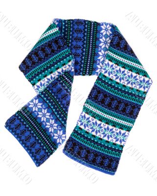warm scarf with Scandinavian design