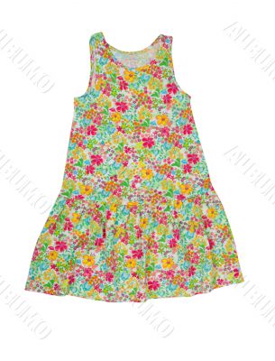 baby dress with floral pattern