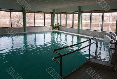 swimming pool in the hotel