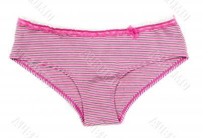 Colored women`s striped panties