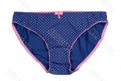 Women`s panties with polka dots