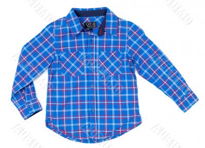 Children plaid shirt