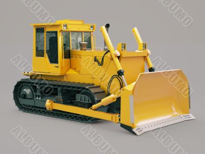 Heavy crawler bulldozer 