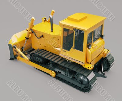 Heavy crawler bulldozer 