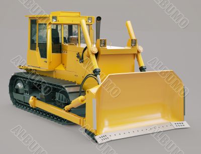 Heavy crawler bulldozer 