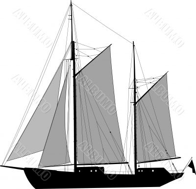 Two masted ketch