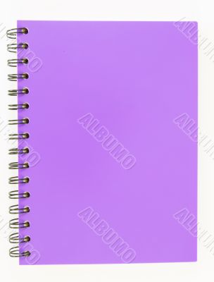 notebook on white background 