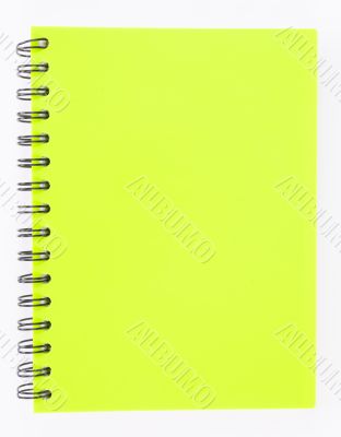 notebook on white background 