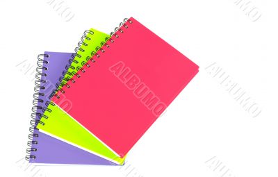 notebook on white background notebook on white background