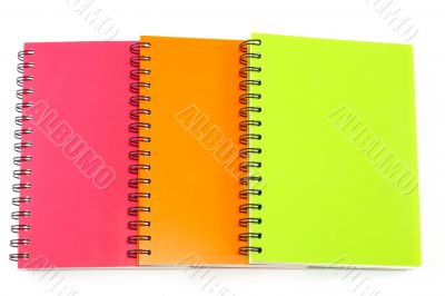 notebook on white background notebook on white background