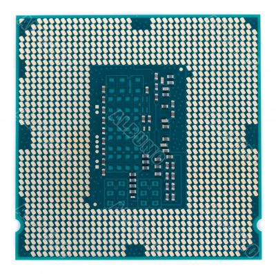 Close view of a computer cpu