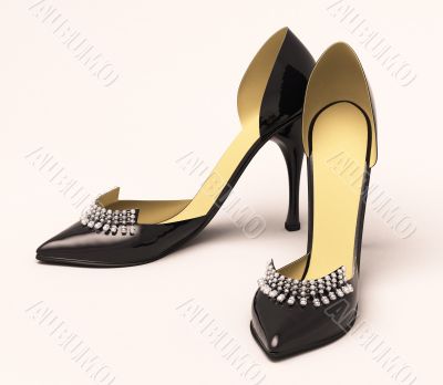 Women`s black shoes
