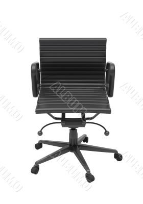 Gray office chair isolated