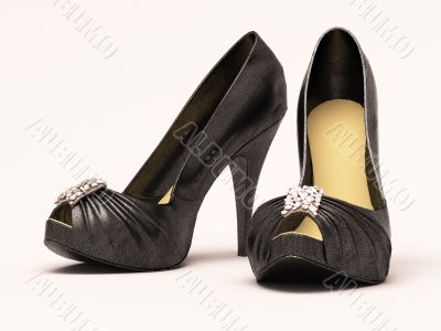 Women`s black sexy  shoes