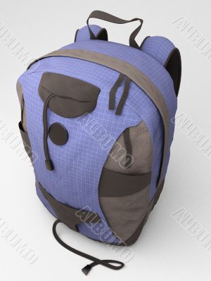 Blue travel backpack