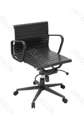 Gray office chair isolated