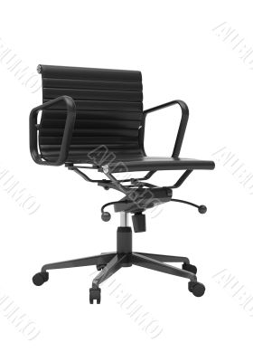 Gray office chair isolated