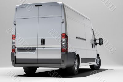 White commercial van