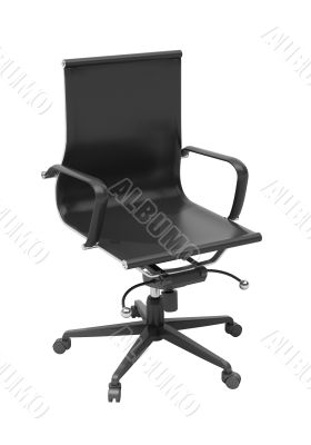 Gray office chair isolated