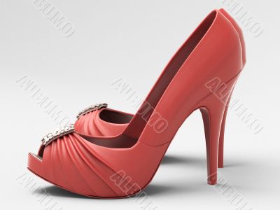 Women`s red shoes