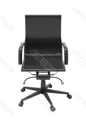Gray office chair isolated