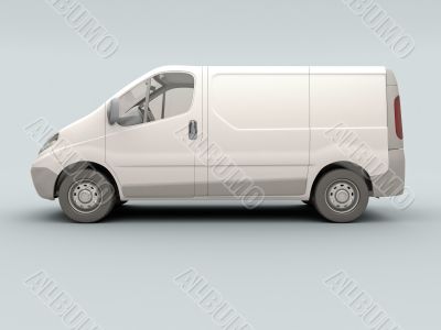 White commercial van