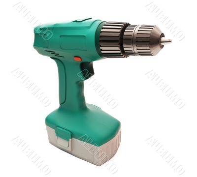 Electric screwdriver isolated
