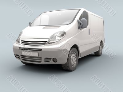 White commercial van