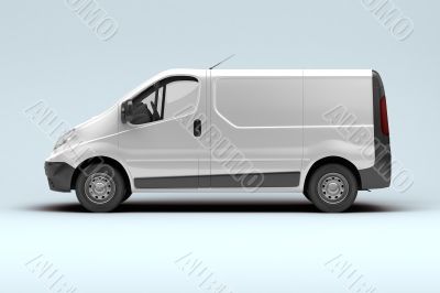 White commercial van