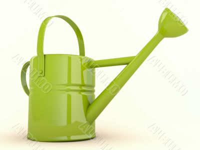 Green watering can