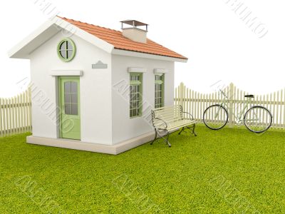 House with fence