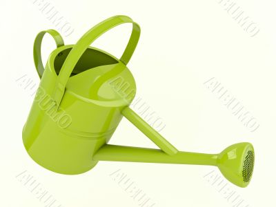 Green watering can