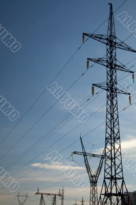High-voltage power lines