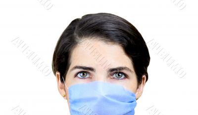 Woman Wearing Surgical Mask