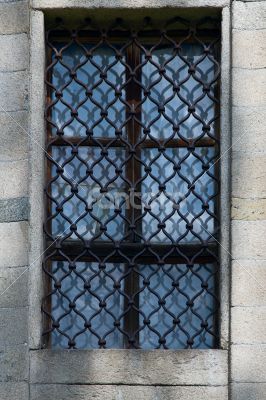 Window in old stone building