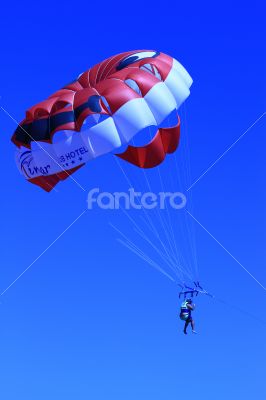 Parasailing Parachute in the sky
