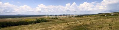 Panorama of Bulgarian fields