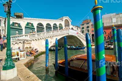 Venice Italy Rialto bridge view