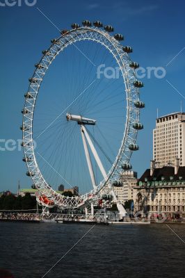 London Eye by the River Thames