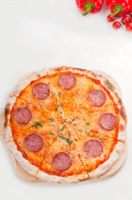 Italian original thin crust  pepperoni pizza