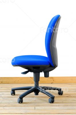 modern blue office chair