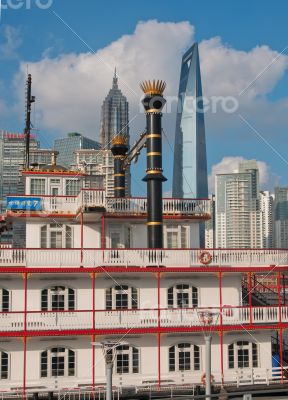 shanghai pudong view from puxi 