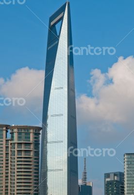 shanghai pudong view from puxi 